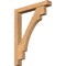 Ekena Millwork Merced Block Smooth Bracket w/ Offset Brace, Western Red Cedar, 5 1/2"W x 36"D x 48"H BKT0604X36X48MRC05SWR - alternate 1